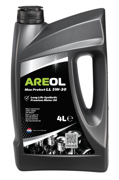 AREOL MAX Protect LL 5W-30 (4L)синт. ACEA A3B4, API SNCF, MB 229.3226.5 (5W30AR013 AREOL)