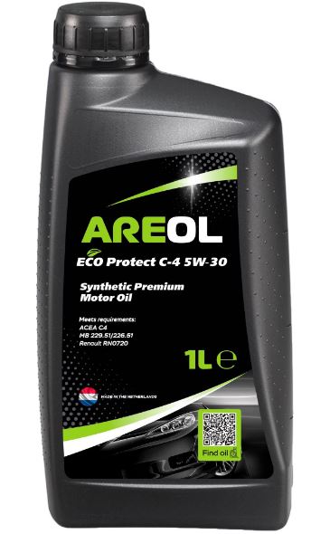 AREOL ECO Protect C-4 5W30 (1L) синт. ACEA C4, Renault RN0720, MB 229.51226.51 (5W30AR123 AREOL)