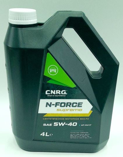 N-Force Supreme 5W-40 SNCF синт. (4л) (пластик) (CNRG0250004P CNRG)