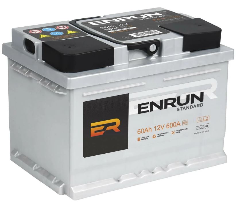 Аккумулятор ENRUN Standard 60 Ач обратная R+ L2 242х175х190 EN600 А (ES600 ENRUN)