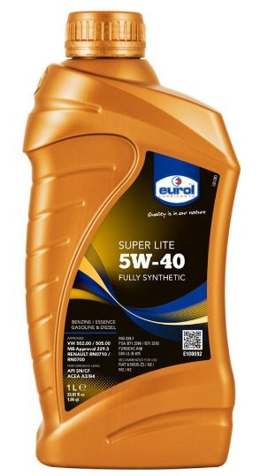 EUROL SUPER LITE 5W-40 A3B3 4 СИНТ 1Л (E1000921L EUROL)