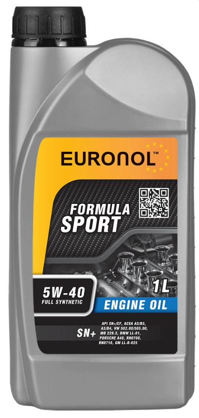 EURONOL SPORT FORMULA 5W-40 1 л (80193 EURONOL)