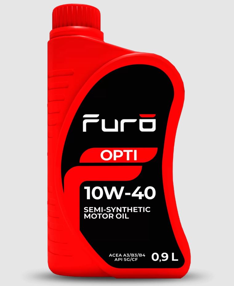 Furo OPTI 10W40 (0.9L) моторное полусинт. API SGCF-4, МВ 229.1, VW 501.01505.00 (10W40FR012 FURO)