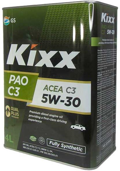 Kixx PAO C3 5W-30 4л синт. (L209144TE1 KIXX)