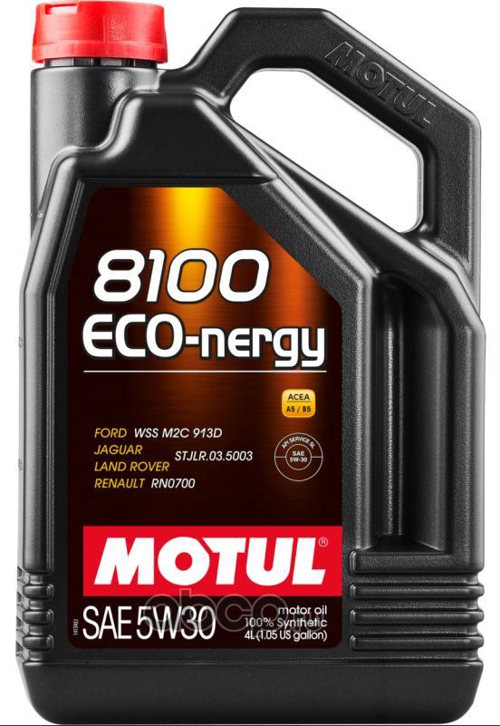 MOTUL 8100 ECO-NERGY 5w30 SLCF A5B5 4л. 100 синт (104257 MOTUL)