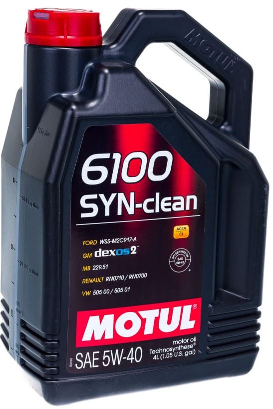 MOTUL 6100 SYN-CLEAN 5w40 SNC3 4л. синт. (107942 MOTUL)