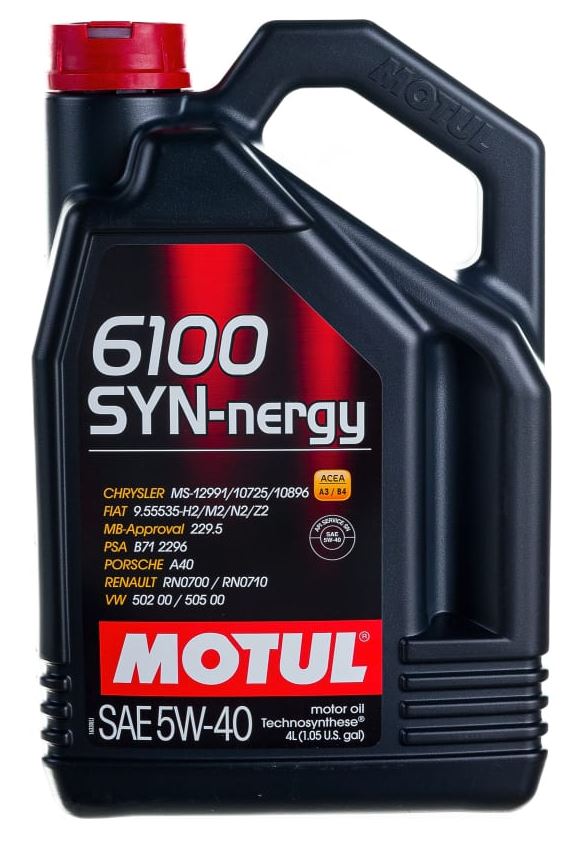 MOTUL 6100 SYN-NERGY 4лит 5w40 A3B4  (107978 MOTUL)