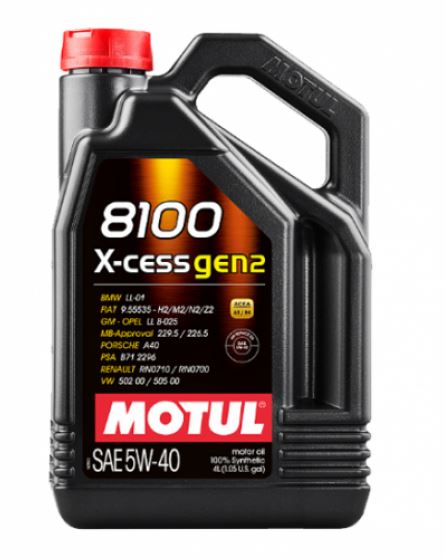 MOTUL 8100 X-CESS GEN2 5w40 A3B4 SNCF 5л (109776 MOTUL)