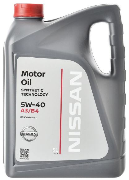 NISSAN MOTOR OIL 5w40  5л, синт. NEW (KE90090042 NISSAN)