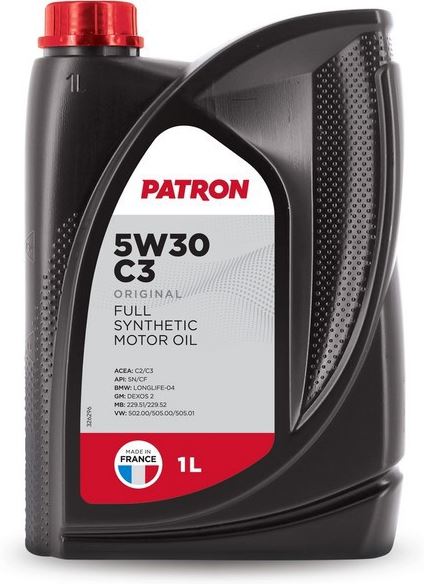 PATRON 5W30 C3 1L ORIGINAL ACEA C2C3, API SNCF, BMW LL-04, GM dexos2, MB 229.51229.52, VW 502.00505.00505.01  (5W30C31LORIGINAL PATRON)