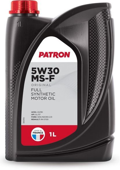 PATRON 5W30 MS-F 1L ORIGINAL ACEA A5B5, API SLCF, FORD WSS-M2C913-CD, RENAULT RN0700  (5W30MSF1LORIGINAL PATRON)