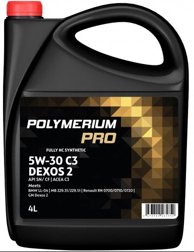 POLYMERIUM PRO 5W-30 C3 Dexos2 SN 4l (PLMP530C34 POLYMERIUM)