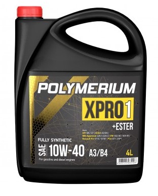 POLYMERIUM XPRO1 10W-40 A3B4 4 литра (PLMX110404 POLYMERIUM)