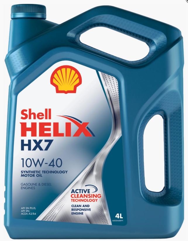 Shell Helix HX7 SN+ A3B4 10W40 мот. пс. (4л) NEW (550046360 SHELL)