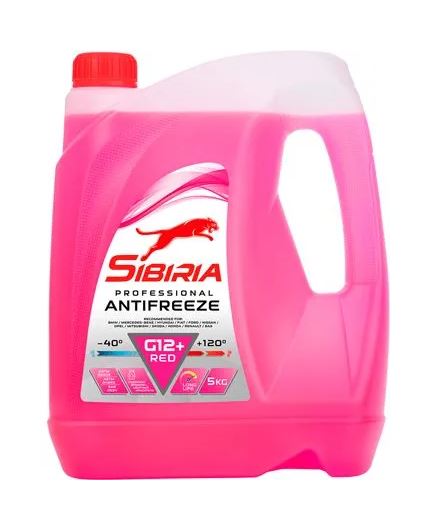 АНТИФРИЗ SIBIRIA -40 G12 (красный)  5кг (805600 SIBIRIA)