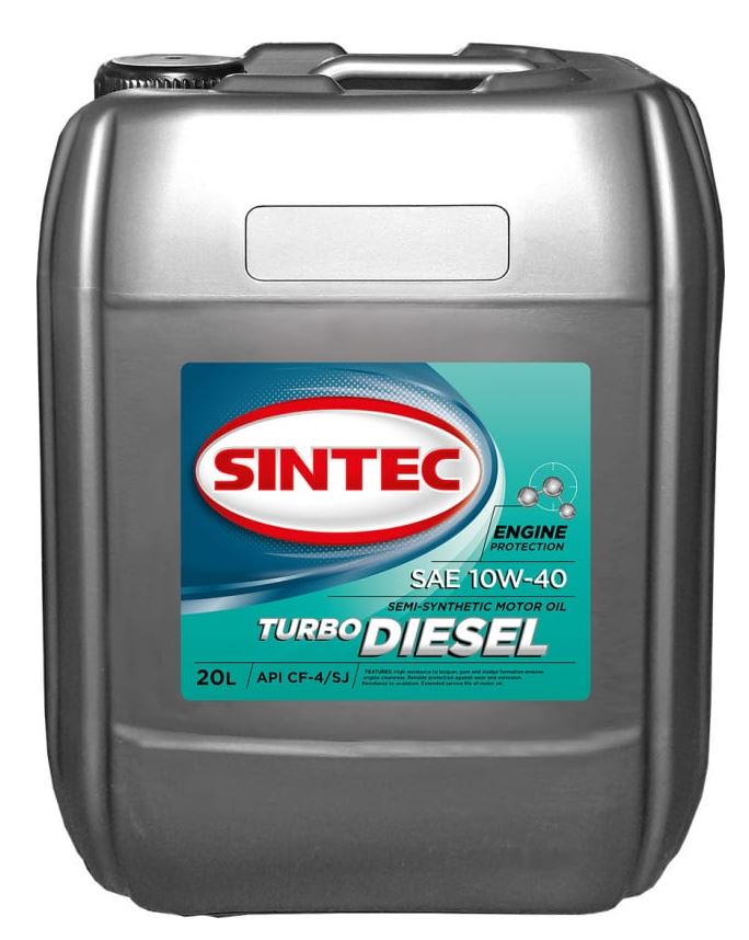 SINTEC TURBO DIESEL 10W-40 полусинтетика CF-4,CF,SJ 20 л. (122446 SINTEC)