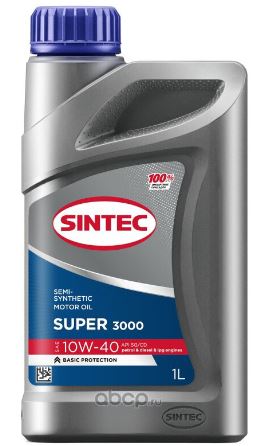 Sintec Super 10W-40 полусинтетическое 1 л (600239 SINTEC)