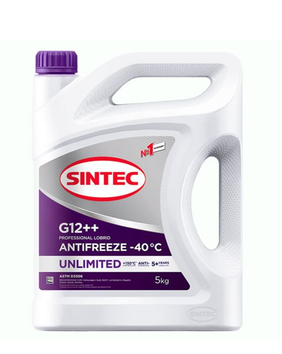 АНТИФРИЗ SINTEC UNLIMITED G12 ++ 5кг (803584 SINTEC)