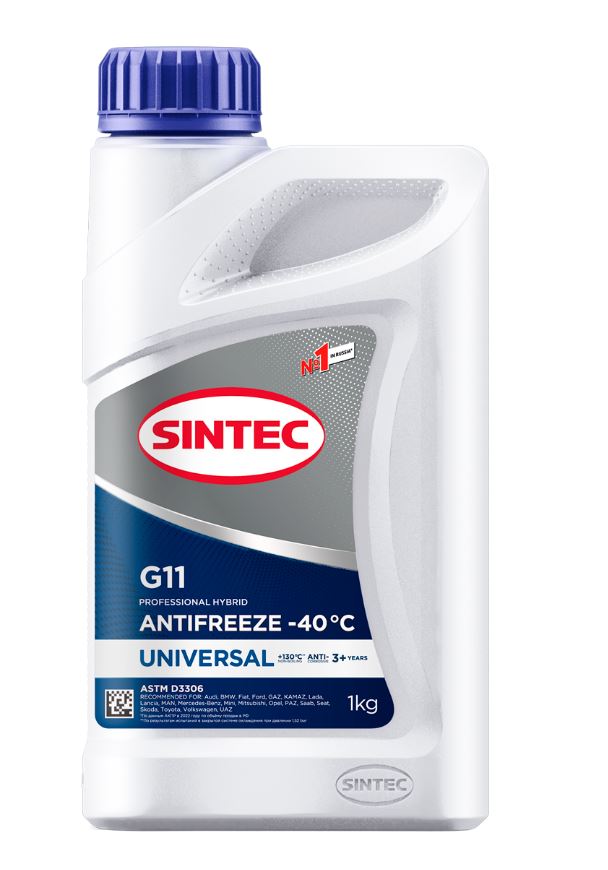 Антифриз Sintec Universal G11 готовый -40 синий 1 кг (990551 SINTEC)