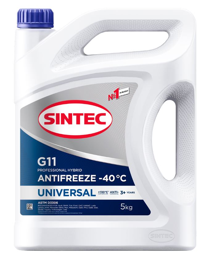 Антифриз Sintec Antifreeze Universal G11 blue -40 (990552 SINTEC)