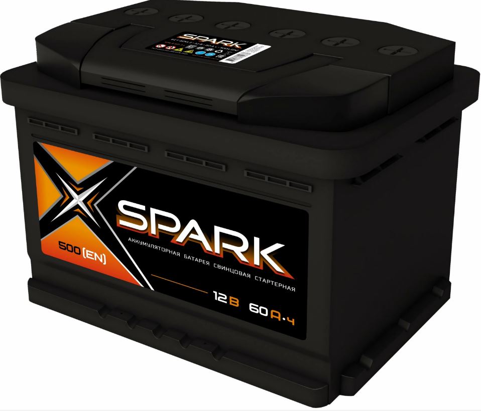 Аккумулятор SPARK 60 Ач 500A (242х175х190) 6СТ-60 VLЗ (SPA603L SPARK)