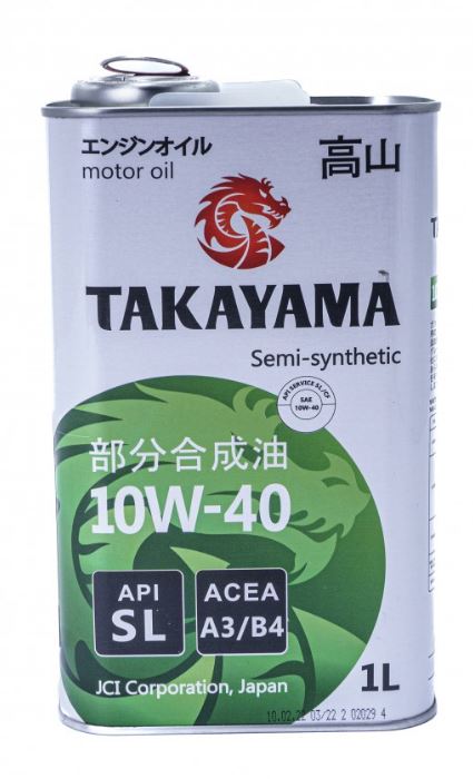 TAKAYAMA 10W-40 Полусинтетическое 1 л (605046 TAKAYAMA)