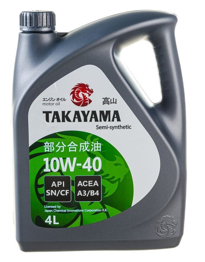 TAKAYAMA 10W-40 ПЛАСТИК Полусинтетическое 4 л (605517 TAKAYAMA)