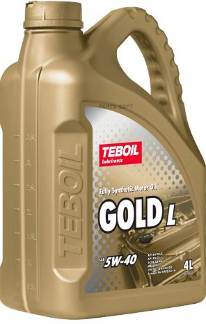 Моторное TEBOIL Gold L 5W-40 4л ACEA A3B4 (3475041 TEBOIL)