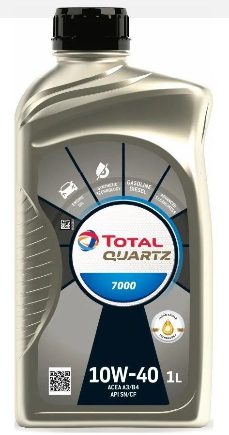 TOTAL QUARTZ 7000 10w40  1л. полусинтетика  (11010301 TOTAL)