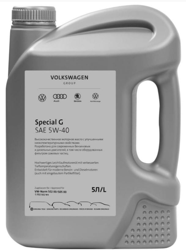 VW SPECIAL G (Gasoline) 502.00505.00 5w40  5л. (GR52502M4 VAG)