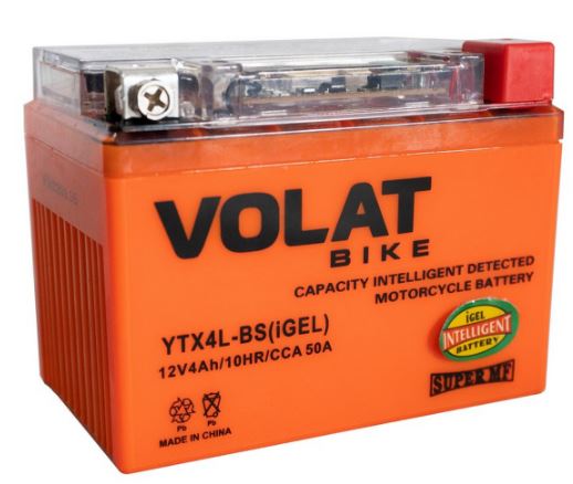 Аккумулятор VOLAT 4 AH О.П. 120A 114*70*88 (YTX4LBS VOLAT)