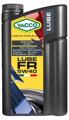 YACCO 5W40 LUBE FR2 л - ACEA A3B4,API SNCF (305424 YACCO)