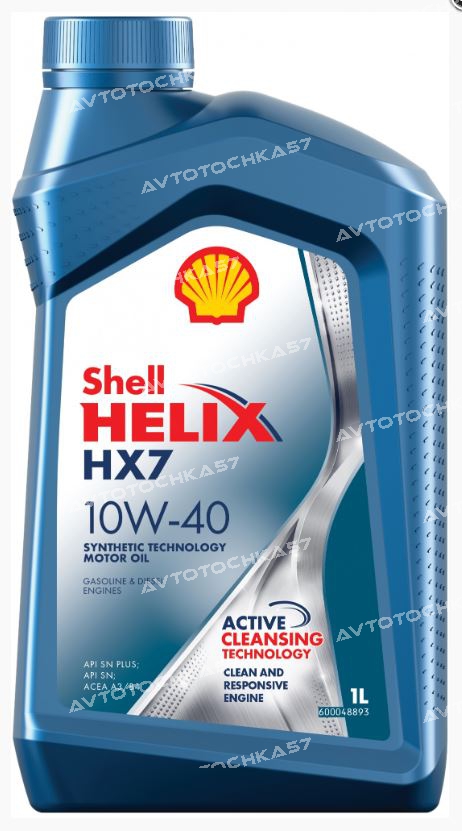 Shell Helix HX7 SN+ A3B4 10W40 мот. пс. (1л) NEW ЕВРОПА (550046365 SHELL)