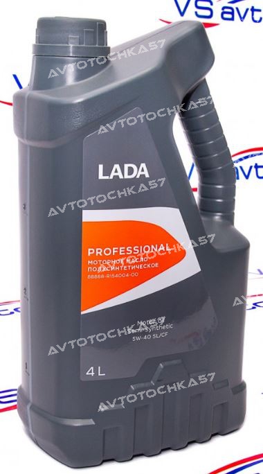 моторное LADA Professional 5W-40 полусинтетическое 4 л (88888R15400400 LADA)