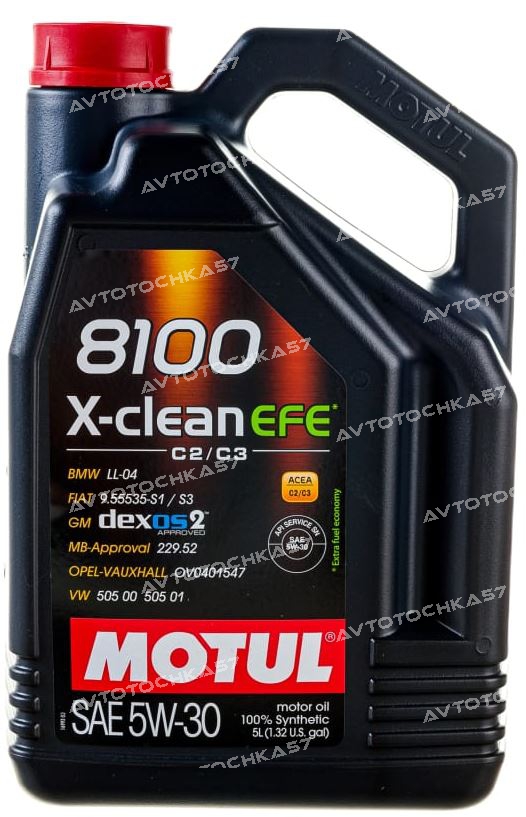 MOTUL 8100 X-CLEAN EFE 5w30 C2C3 SNCF 5л. 100 синт (109471 MOTUL)