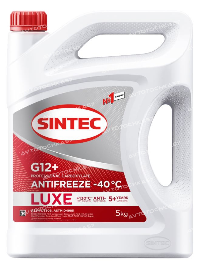 Антифриз Sintec Luxe G12+ red -40 5кг (614503 SINTEC)