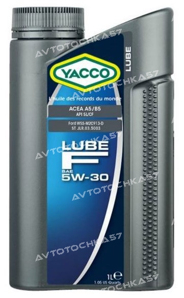 YACCO 5W30 LUBE F 1L ACEA A5B5, API SLCF  (304925 YACCO)